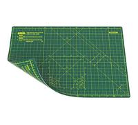 ANSIO Craft Cutting Mat Self Healing A3 Double Sided 5 Layers - Quilting, Sewing, Scrapbooking, Fabric & Papercraft - Imperial/Metric 17 Inch x 11 Inch / 42cm x 27cm - Green/Green