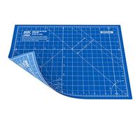 ANSIO Craft Cutting Mat Self Healing A4 Double Sided 5 Layers - Quilting, Sewing, Scrapbooking, Fabric & Papercraft - Imperial/Metric 11 Inch x 8 Inch / 29cm x 21cm - True Blue/Sky Blue