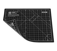 ANSIO Craft Cutting Mat Self Healing A4 Double Sided 5 Layers - Quilting, Sewing, Scrapbooking, Fabric & Papercraft - Imperial/Metric 11 Inch x 8 Inch / 29cm x 21cm - Black/Black