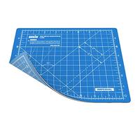 ANSIO Craft Cutting Mat Self Healing A5 Double Sided 5 Layers - Quilting, Sewing, Scrapbooking, Fabric & Papercraft - Imperial/Metric 8 inch x 7 inch / 22 cm x 18cm - True Blue/Sky Blue
