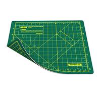 ANSIO Craft Cutting Mat Self Healing A5 Double Sided 5 Layers - Quilting, Sewing, Scrapbooking, Fabric & Papercraft - Imperial/Metric 8 inch x 7 inch / 22 cm x 18cm - Green/Green