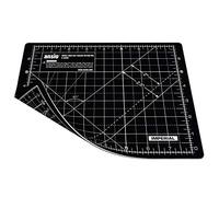 ANSIO Craft Cutting Mat Self Healing A5 Double Sided 5 Layers - Quilting, Sewing, Scrapbooking, Fabric & Papercraft - Imperial/Metric 8 inch x 7 inch / 22 cm x 18cm - Black/Black