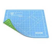 ANSIO Craft Cutting Mat Self Healing A5 Double Sided 5 Layers - Quilting, Sewing, Scrapbooking, Fabric & Papercraft - Imperial/Metric 8 inch x 7 inch / 22 cm x 18cm - Sky Blue/Lime Green