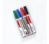 ANSIO Dry Wipe Whiteboard Marker Pen Set Fine Tipped Pens Colours Pack (Pack of 4)