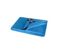 ANSIO Tarpaulin 2m x 3m Water-resistant Extra Heavy Duty Tarp Large Camping Cover Sheet - Multipurpose Groundsheet with UV Protection, Weatherproof & Frost-Resistant - Reinforced Eyelets - Blue