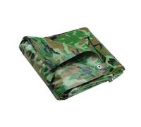 ANSIO Tarpaulin 2m x 3m Water-resistant Tarp Camping Cover Sheet - Multipurpose Groundsheet with UV Protection, Weatherproof & Frost-Resistant - Reinforced Eyelets - Camo