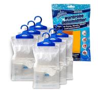ANSIO® Wardrobe Dehumidifier Disposable Hanging Bags Pack of 6