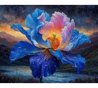 ANSIWEIGO DIY Paint by Numbers On Canvas,Velvet Twilight Zephyr,DIY Canvas Oil Painting Kit for Adults for Bedroom Office Arts Craft Decor,40x50cm,Lively