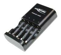 ANSMANN Powerline 4 Smart AA & AAA Battery Charger For NiMH NiCD Rechargeable Batteries with UK Plug and Multi LED Colour Display - Fast Individual Charging and Monitoring - 3 Yr Warranty