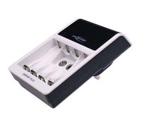 ANSMANN Comfort Plus AA, AAA & 9V Battery Charger For NiMH NiCd Rechargeable Batteries with UK 3-Pin Plug| Quick Charging with Rapid Capacity Testing - 3 Yr Warranty