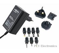 ANSMANN 1209-0000 AC/DC Power Supply, 3 to 12V Adjustable, Aus, Euro, UK,