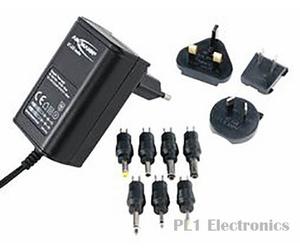 ANSMANN 1209-0000 AC/DC Power Supply, 3 to 12V Adjustable, Aus, Euro, UK,