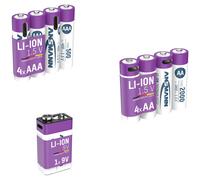 ANSMANN 1312-0036 AA Li-Ion Rechargeable Battery 2000mAh 4 Pack Wi...
