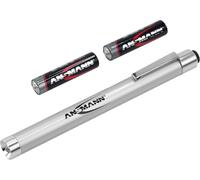 ANSMANN 1600-0169 X15 Small and Handy LED penlight, Aluminium, Silver