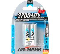 Ansmann 1x2 2700 Mignon 2500mah Aa Rechargeable Battery