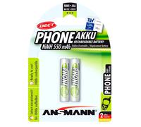 Ansmann 5035523 DECT maxE Rechargeable AAA NiMH Battery 550mAh 1.2...