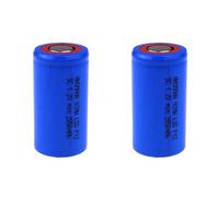 ANSMANN 2850 mAh 1.2 V Sub-C NiMH LSD Flat-Top Battery - Blue (Pack of 2)