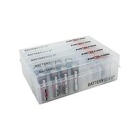 Ansmann 4000033 8-Way AA/AAA Battery Box Plus, Bundle of 5 | Stores Full and Empty Batteries, Stores Memory Cards