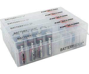 Ansmann 4000033 8-Way AA / AAA Battery Box Plus - ideal for storing your full a