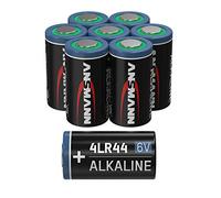 ANSMANN 4LR44 6V Alkaline Battery - Pack of 8 4G13 Batteries Suitable for Alarm Systems, Dog Collar, Remote Control and Much More - Extremely Heat and Cold Resistant Disposable Batteries