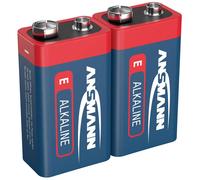 Ansmann 5015591 Red-Line 9V Alkaline Batteries 2-Pack Long-Lasting