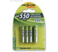 ANSMANN - 5030772 - BATTERY, NIMH AAA 550MAH, PK4