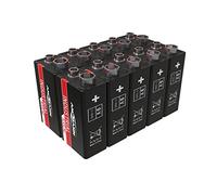 ANSMANN 9V Industrial Alkaline Batteries [Pack of 10] Long Lasting High Capacity Square 9V E-Block Battery For Household Appliances and Industrial or Laboratory Equipment
