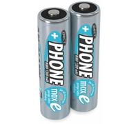 ANSMANN AA Dect Phone Batteries [Pack of 2] Rechargeable 1300 mAh NiMH High Capacity AA Type Size Battery For DECT Cordless / Portable Phones