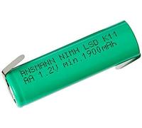 Ansmann AA Flat Top Battery With Solder Tail Pack Of 1 1900 Mah 1.2V NiMH Recha