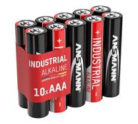 ANSMANN AAA Industrial Alkaline Batteries [Pack of 10] Long Lasting High Capacity AAA Type Battery For Household Appliances and Industrial or Laboratory Equipment