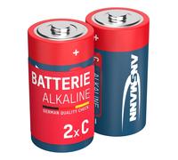 Ansmann alkaline Baby C Battery 2-Pack - 1.5V LR14 Long-Lasting Power for Toys