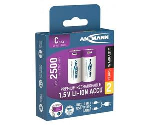 Ansmann Baby C 2500 Typ USB-C 2-Pack(2300mAh)