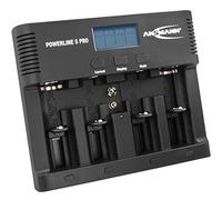 ANSMANN Battery charger for 1-4 AA, AAA, C or D + 1 x 9 V block batteries - NiMH battery charger with 4 charging programs: charging/discharging/testing/refreshing/safety shutdown for safe use