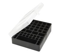 Ansmann Battery Station Pack of 1 Battery Storage Organiser Case for AA, AAA,...