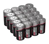 ANSMANN C Size Batteries [Bulk Pack of 20] Long Lasting Alkaline Disposable C Type Battery For Flashlight, Operating Machines, Toys, LED Torch Lights