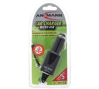 Ansmann Carcharger Micro USB - Charger (5 V, 1000 mAh, Black)