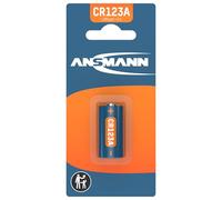 ANSMANN CR123A 3V Lithium Battery [Pack of 1] CR123A/CR123/CR17345/DL123/EL123A Ideal For Alarm Systems, Smoke Detectors, Remote Controls, Keyless Locks, Walkie Talkies and Many More, 5020012