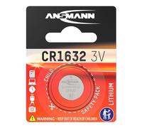 Ansmann CR1632 Coin Battery [Pack of 1] Lithium 3V Button Cell Ideal For Calculators, Cameras, Heart Rate Monitors, Toys, Garage Door Openers, Car Key Remotes and Watches