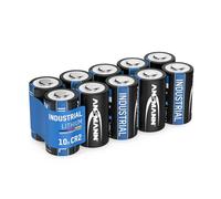 ANSMANN CR2 3V Lithium Battery - Set of 10 CR2 Batteries Suitable for Household Appliances, Measuring Equipment and More - Disposable Battery