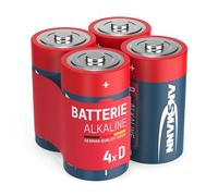 ANSMANN D Size Batteries, Pack of 4, Long Lasting Alkaline Disposable | For Digital Cameras, Flashguns, Toys, Audio Devices and Radio Controls