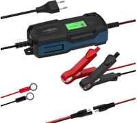 Ansmann Intelligent 10-stage charger 6 V 12 V / 4 A with LCD display for lead-acid, lead gel and lead fleece batteries, as well as 12 V LiFePo4 batteries for cars, motorcycles and vans