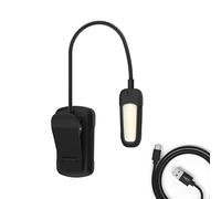 ANSMANN LED Clip Light with Adjustable Neck, 9 LEDs, USB Type C Rechargeable, White Us