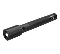 ANSMANN LED Torch, 710 Lumens Flashlight with Adjustable Focus & 2 Functions [Black] Splash, Shock & Dust Proof Light Includes 3 x D Batteries & Wrist Strap-3 Year Warranty, aluminium, 10 W