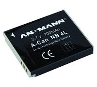 ANSMANN Li-Ion 3.7V Camera Battery Replacement For NB-4L [Pack of 1] Compatible with Canon Cameras Including Digital IXUS 100 IS, Digital IXUS IZoom, PowerShot S80 & Many More - 5 Year Warranty