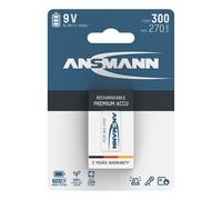 Genuine ANSMANN MAX-E PP3 300 (MIN 270 mAh) PreRechargeable Battery [1-Pack]