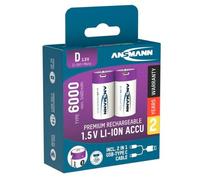 Ansmann Mono D 6000 Typ USB-C 2-Pack (5400mAh)