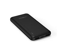 Ansmann Powerbank 10000 mAh Power Bank 2 Ports with LED Status Indicator - 2.1 A External Battery, Portable External Charger Compatible with Apple iPhone, iPad, Samsung, Huawei, Xiaomi Black