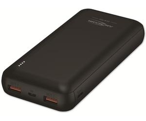 ANSMANN Powerbank 20000 mAh PD 20 W Fast Charging Function Power Bank 2 USB Ports & 1 USB Type-C Port with LED Status Indicator Charger Compatible with iPhone 13 iPhone 12 Samsung S21 Huawei iPad