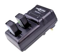 Ansmann Powerline 2 9V Battery Charger For NiMH NiCd Rechargeable Batteries | With UK & EU Plugs and Display LED Lights | Fast Charger With Individual Slot Monitoring & Overcharge Protection