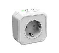 Ansmann Programmable AES1 Socket - Energy Saving Timer Socket with Countdown - Adjustable Socket at Selectable Time Interval for Blower Radiator, Iron etc - White